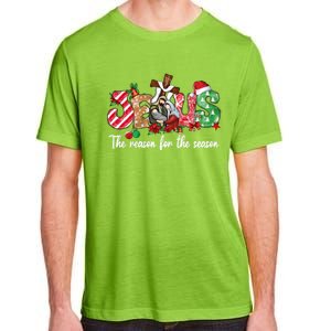 Christmas Jesus Is The Reason For The Season Jesus Pajamas Cute Gift Adult ChromaSoft Performance T-Shirt