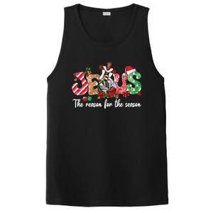 Christmas Jesus Is The Reason For The Season Jesus Pajamas Cute Gift PosiCharge Competitor Tank