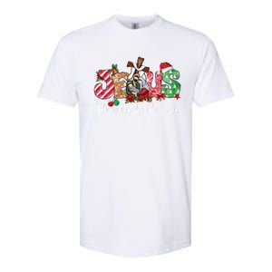 Christmas Jesus Is The Reason For The Season Jesus Pajamas Cute Gift Softstyle CVC T-Shirt