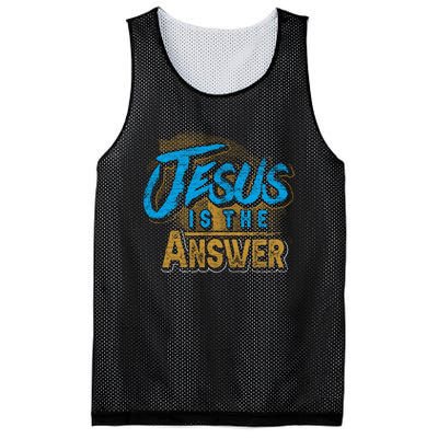 Christianity Jesus Is The Answer Jesus Mesh Reversible Basketball Jersey Tank