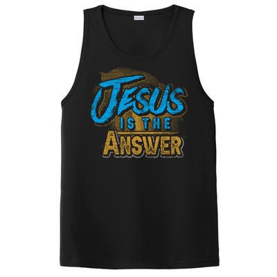 Christianity Jesus Is The Answer Jesus PosiCharge Competitor Tank