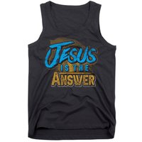 Christianity Jesus Is The Answer Jesus Tank Top