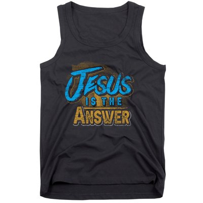 Christianity Jesus Is The Answer Jesus Tank Top