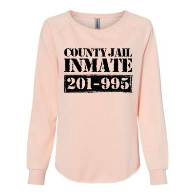 County Jail Inmate Number Halloween Costume Party Womens California Wash Sweatshirt