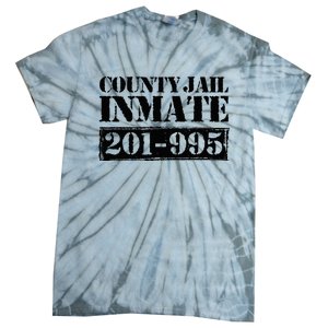 County Jail Inmate Number Halloween Costume Party Tie-Dye T-Shirt