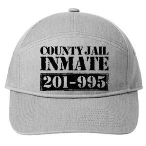 County Jail Inmate Number Halloween Costume Party 7-Panel Snapback Hat