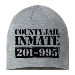 County Jail Inmate Number Halloween Costume Party Sustainable Beanie