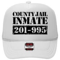 County Jail Inmate Number Halloween Costume Party High Crown Mesh Back Trucker Hat