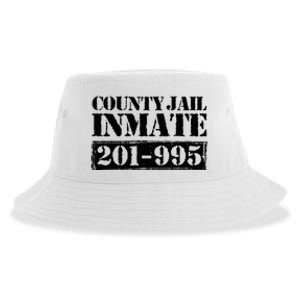 County Jail Inmate Number Halloween Costume Party Sustainable Bucket Hat