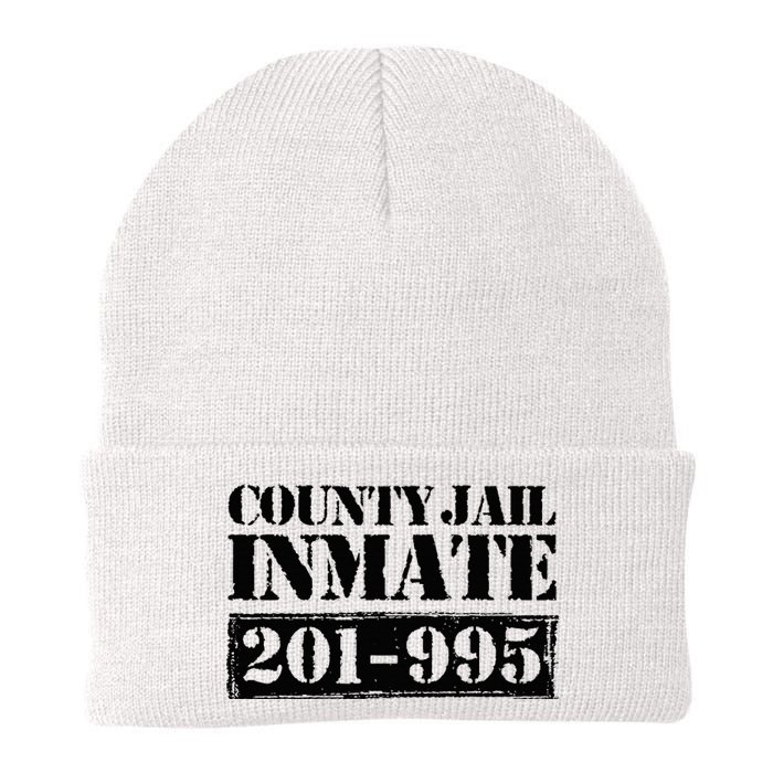 County Jail Inmate Number Halloween Costume Party Knit Cap Winter Beanie