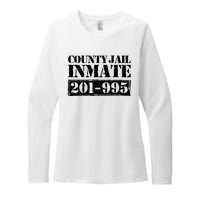 County Jail Inmate Number Halloween Costume Party Womens CVC Long Sleeve Shirt