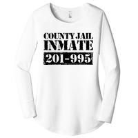 County Jail Inmate Number Halloween Costume Party Women's Perfect Tri Tunic Long Sleeve Shirt