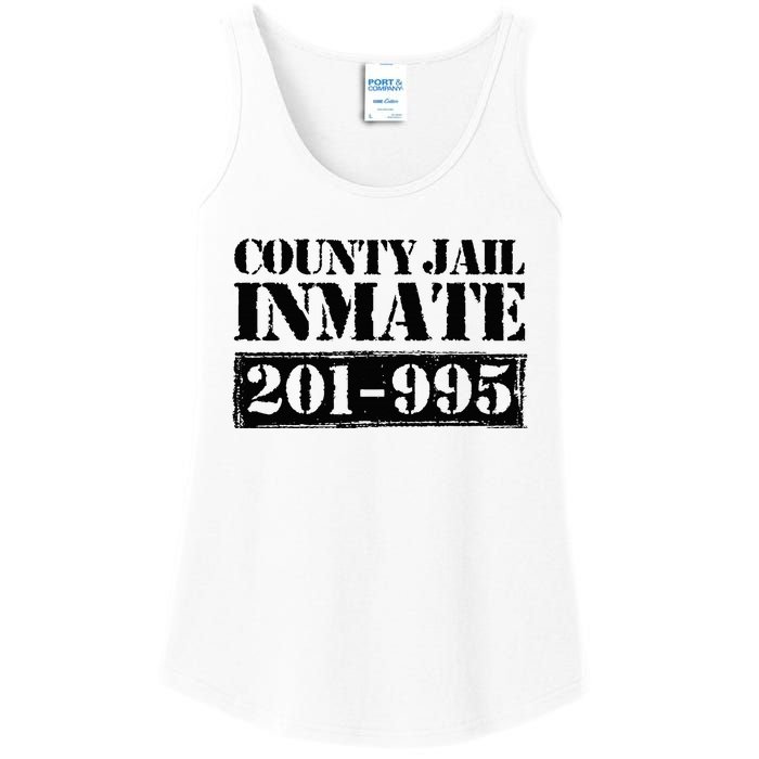 County Jail Inmate Number Halloween Costume Party Ladies Essential Tank