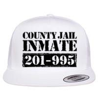 County Jail Inmate Number Halloween Costume Party Flat Bill Trucker Hat