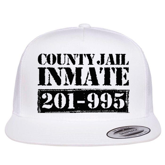 County Jail Inmate Number Halloween Costume Party Flat Bill Trucker Hat