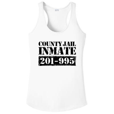 County Jail Inmate Number Halloween Costume Party Ladies PosiCharge Competitor Racerback Tank