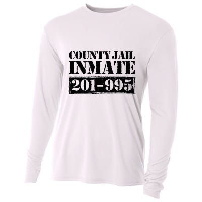 County Jail Inmate Number Halloween Costume Party Cooling Performance Long Sleeve Crew