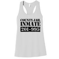 County Jail Inmate Number Halloween Costume Party Women's Racerback Tank