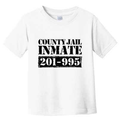 County Jail Inmate Number Halloween Costume Party Toddler T-Shirt
