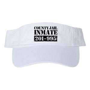 County Jail Inmate Number Halloween Costume Party Valucap Bio-Washed Visor