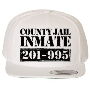 County Jail Inmate Number Halloween Costume Party Wool Snapback Cap