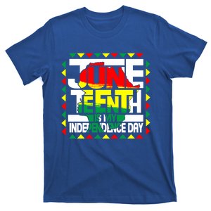 Celebrate Juneteenth Is My Independence Day Map Of Africa Gift T-Shirt