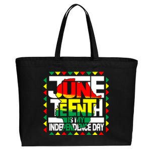 Celebrate Juneteenth Is My Independence Day Map Of Africa Gift Cotton Canvas Jumbo Tote