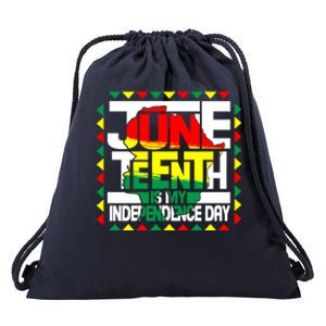 Celebrate Juneteenth Is My Independence Day Map Of Africa Gift Drawstring Bag