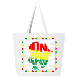 Celebrate Juneteenth Is My Independence Day Map Of Africa Gift 25L Jumbo Tote