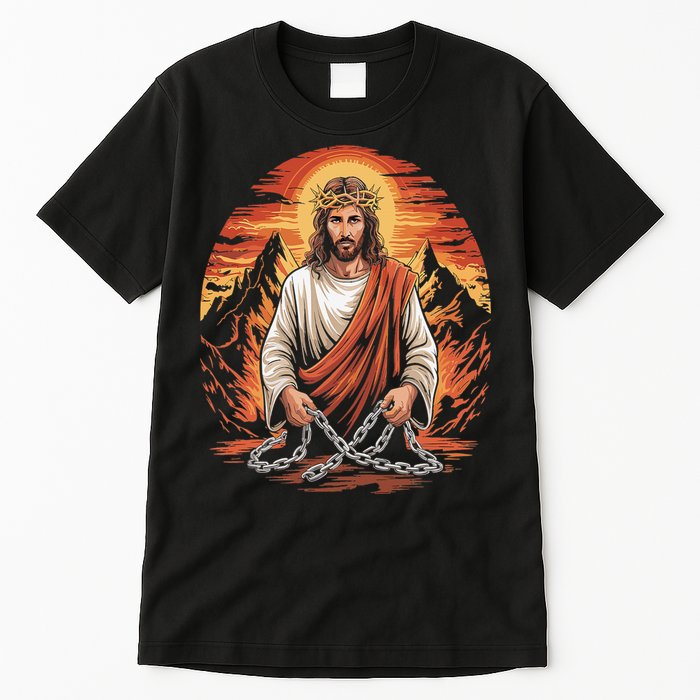 Christian Jesus Is My Rock Biblical Tall T-Shirt