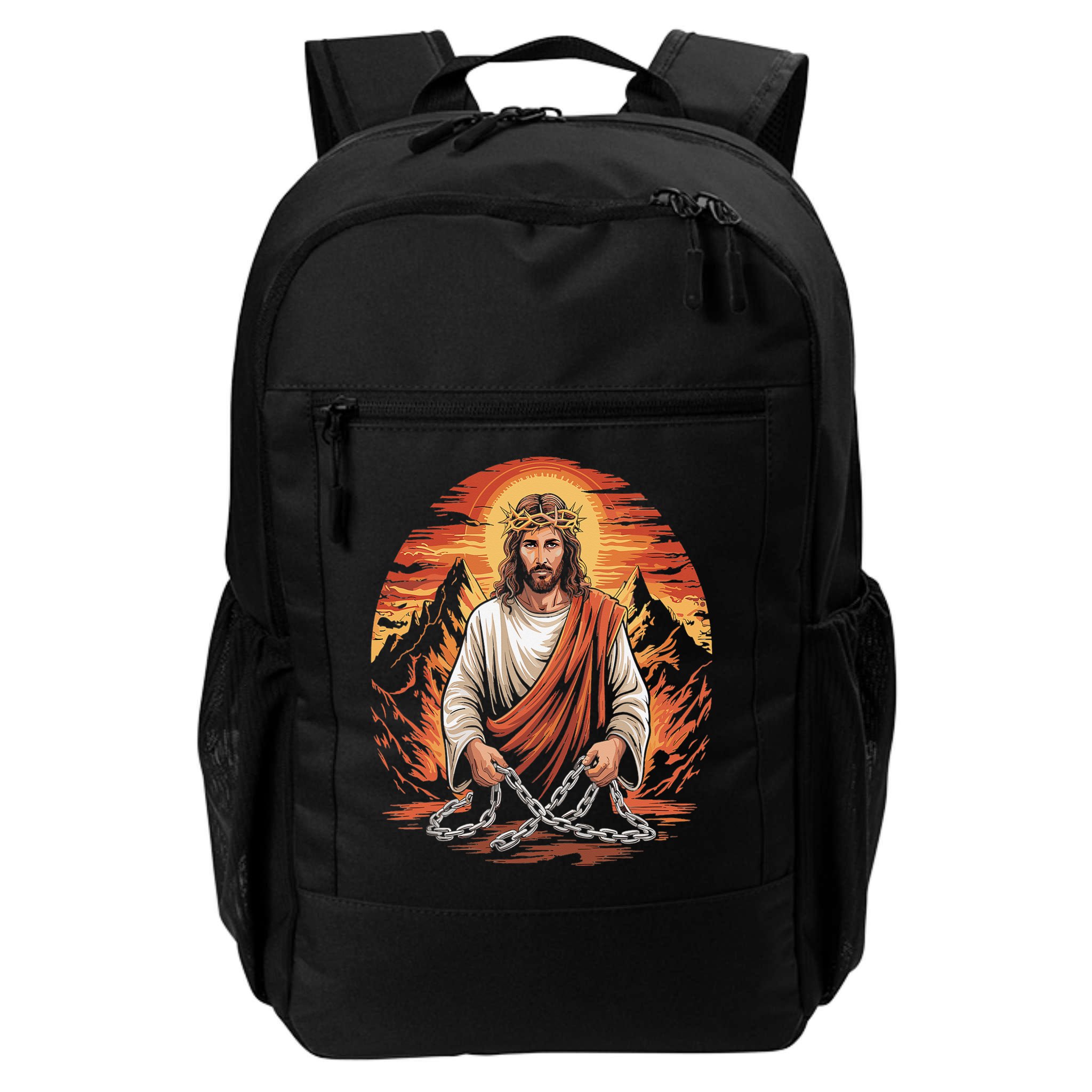 Christian Jesus Is My Rock Biblical Backpack