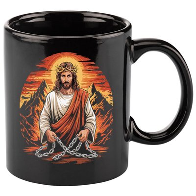 Christian Jesus Is My Rock Biblical 11oz C Handle Ceramic Mug