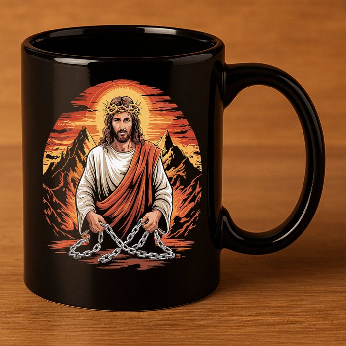 Christian Jesus Is My Rock Biblical 11oz C Handle Ceramic Mug