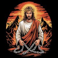 Christian Jesus Is My Rock Biblical 16 in Basic Backpack