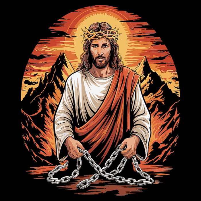 Christian Jesus Is My Rock Biblical 16 in Basic Backpack