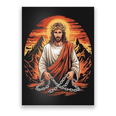 Christian Jesus Is My Rock Biblical Poster