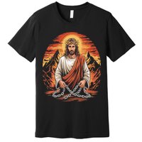 Christian Jesus Is My Rock Biblical Premium T-Shirt