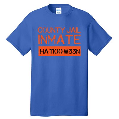 Country Jail Inmate Prison Costume Easy Halloween Gifts Tall T-Shirt