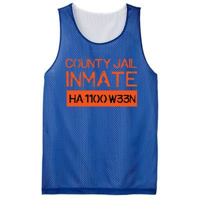 Country Jail Inmate Prison Costume Easy Halloween Gifts Mesh Reversible Basketball Jersey Tank