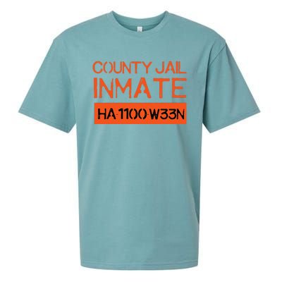 Country Jail Inmate Prison Costume Easy Halloween Gifts Sueded Cloud Jersey T-Shirt