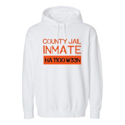 Country Jail Inmate Prison Costume Easy Halloween Gifts Garment-Dyed Fleece Hoodie