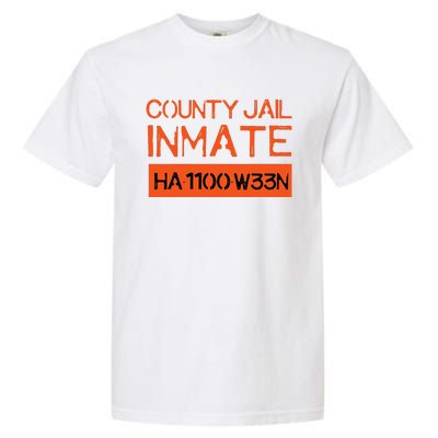 Country Jail Inmate Prison Costume Easy Halloween Gifts Garment-Dyed Heavyweight T-Shirt