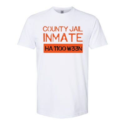 Country Jail Inmate Prison Costume Easy Halloween Gifts Softstyle CVC T-Shirt