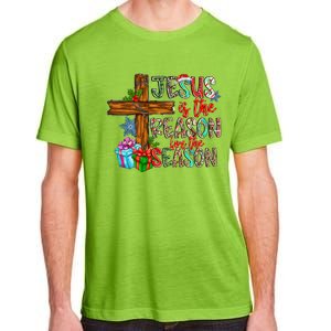 Christmas Jesus Is The Reason For The Season Jesus Pajamas Great Gift Adult ChromaSoft Performance T-Shirt