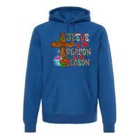 Christmas Jesus Is The Reason For The Season Jesus Pajamas Great Gift Premium Hoodie