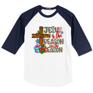 Christmas Jesus Is The Reason For The Season Jesus Pajamas Great Gift Baseball Sleeve Shirt