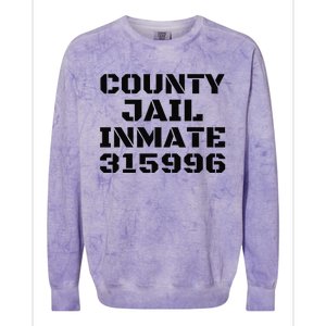 COUNTY JAIL INMATE 315996 Halloween DIY Gift Group Colorblast Crewneck Sweatshirt