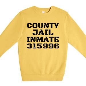 COUNTY JAIL INMATE 315996 Halloween DIY Gift Group Premium Crewneck Sweatshirt