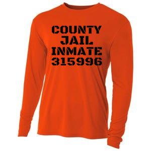 COUNTY JAIL INMATE 315996 Halloween DIY Gift Group Cooling Performance Long Sleeve Crew