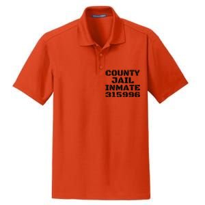 COUNTY JAIL INMATE 315996 Halloween DIY Gift Group Dry Zone Grid Polo